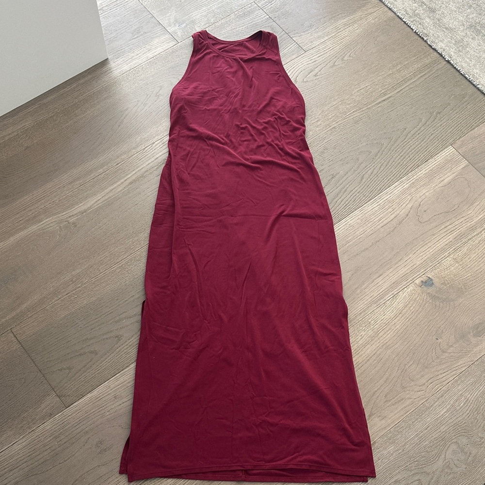 Lululemon Sleeveless Burgundy Maxi Dress